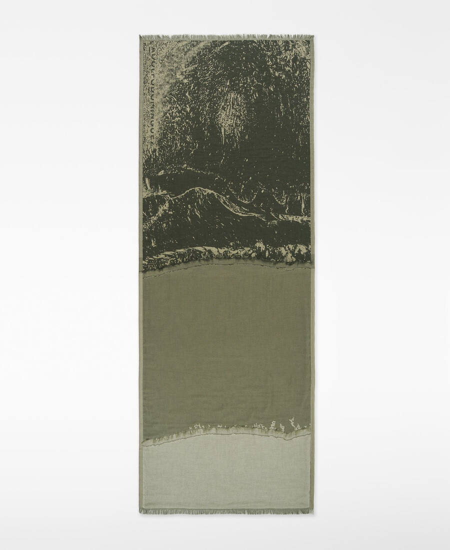 châle imprimé jacquard femme