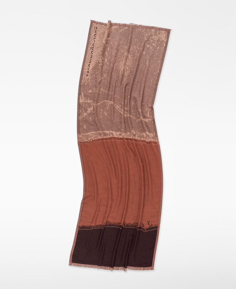châle imprimé jacquard femme