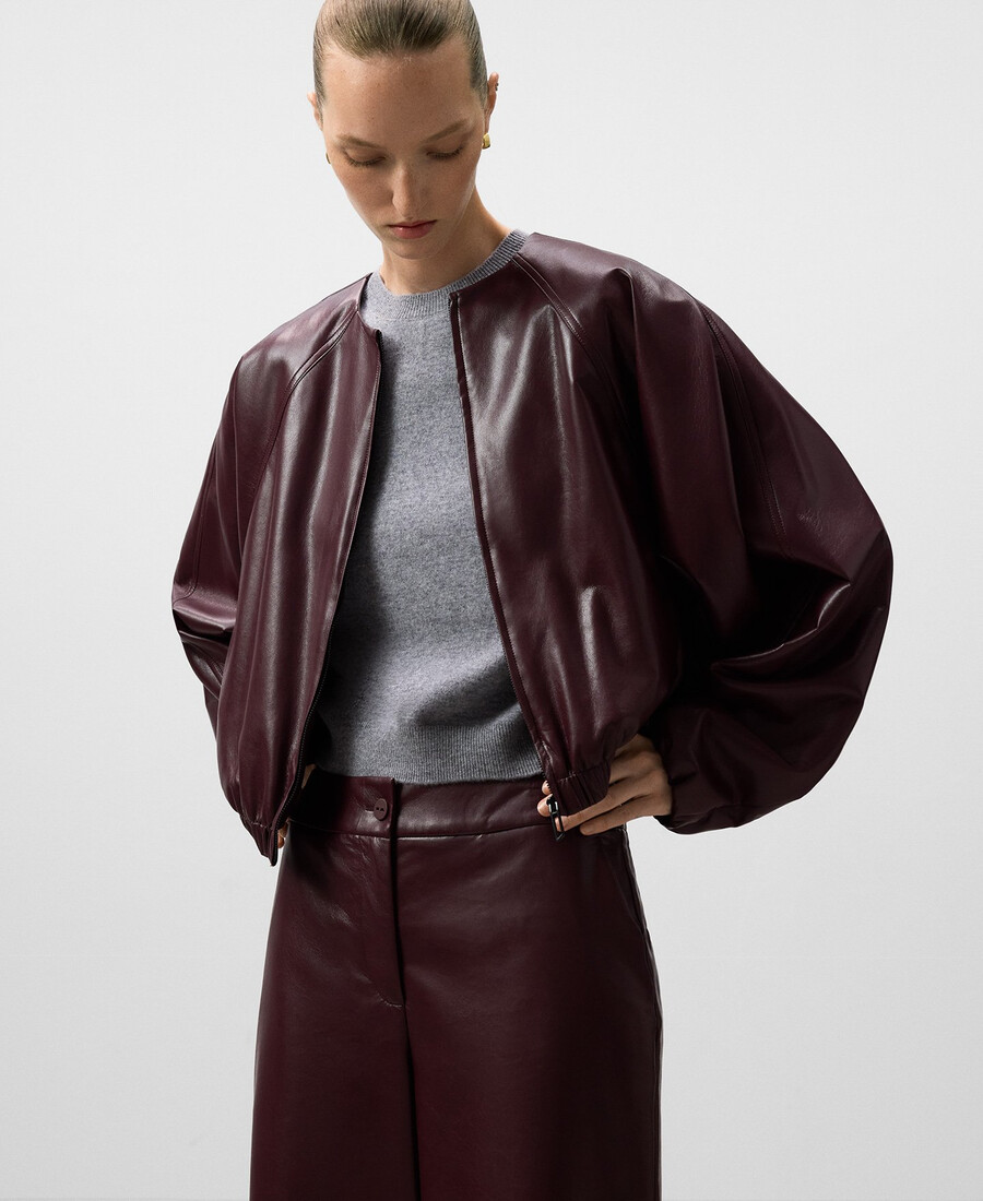blouson aviateur femme en cuir et non-cuir