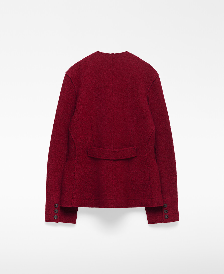 veste cintrée en laine mérinos pour femme