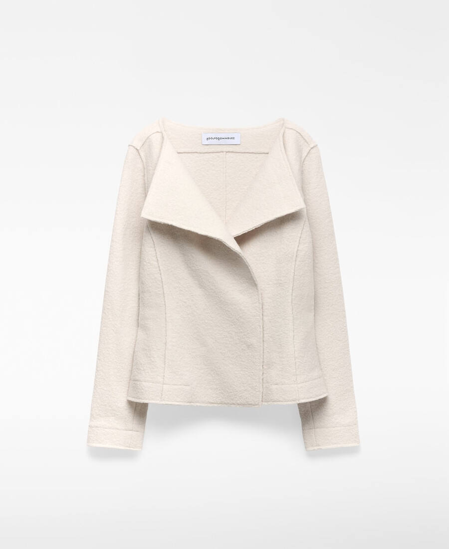 veste cintrée en laine mérinos pour femme