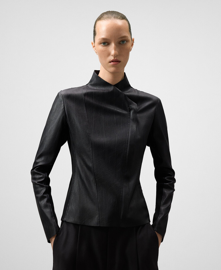 veste de motarde en cuir ou non-cuir pour femme