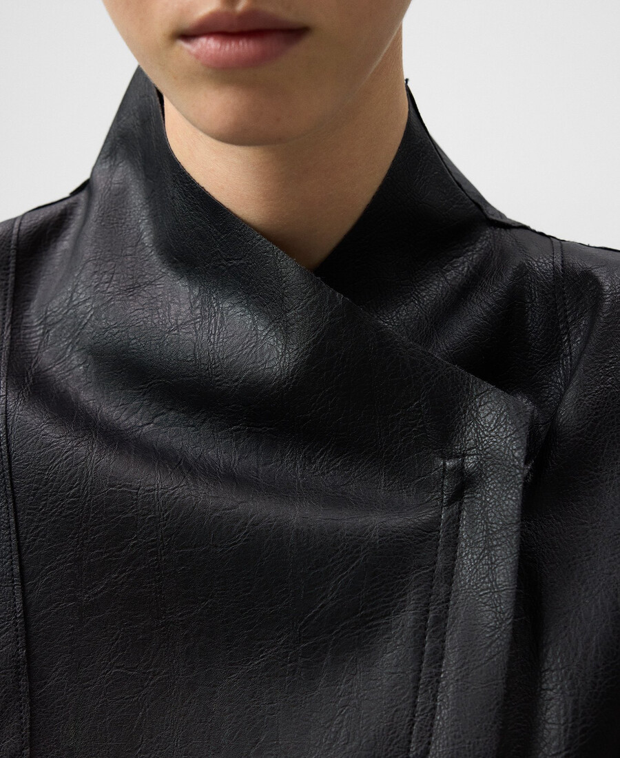 veste de motarde en cuir ou non-cuir pour femme