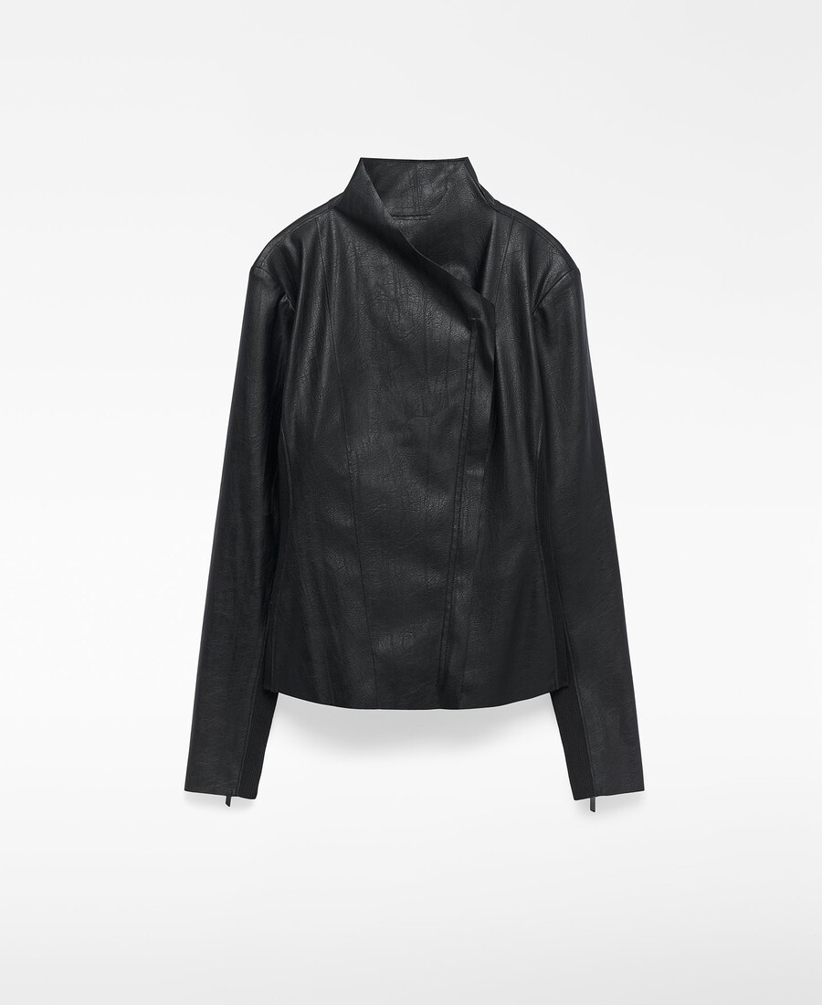 veste de motarde en cuir ou non-cuir pour femme