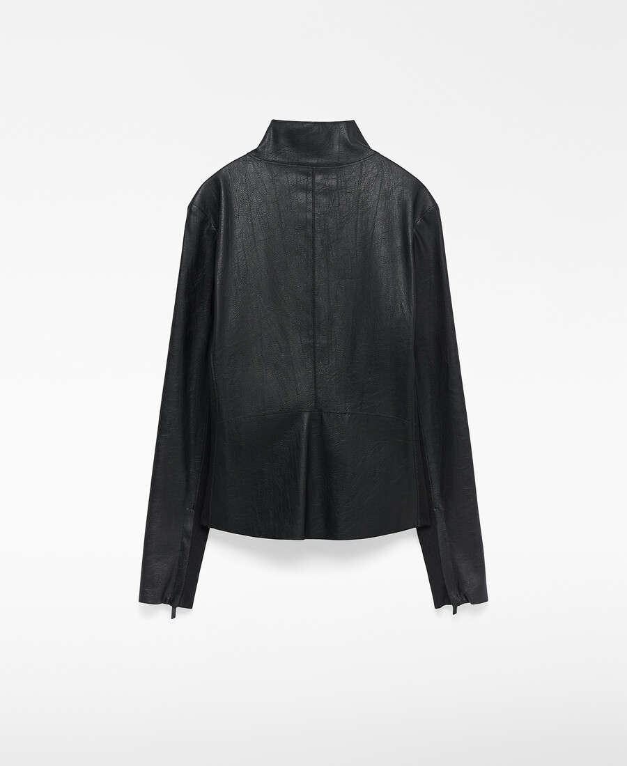 veste de motarde en cuir ou non-cuir pour femme