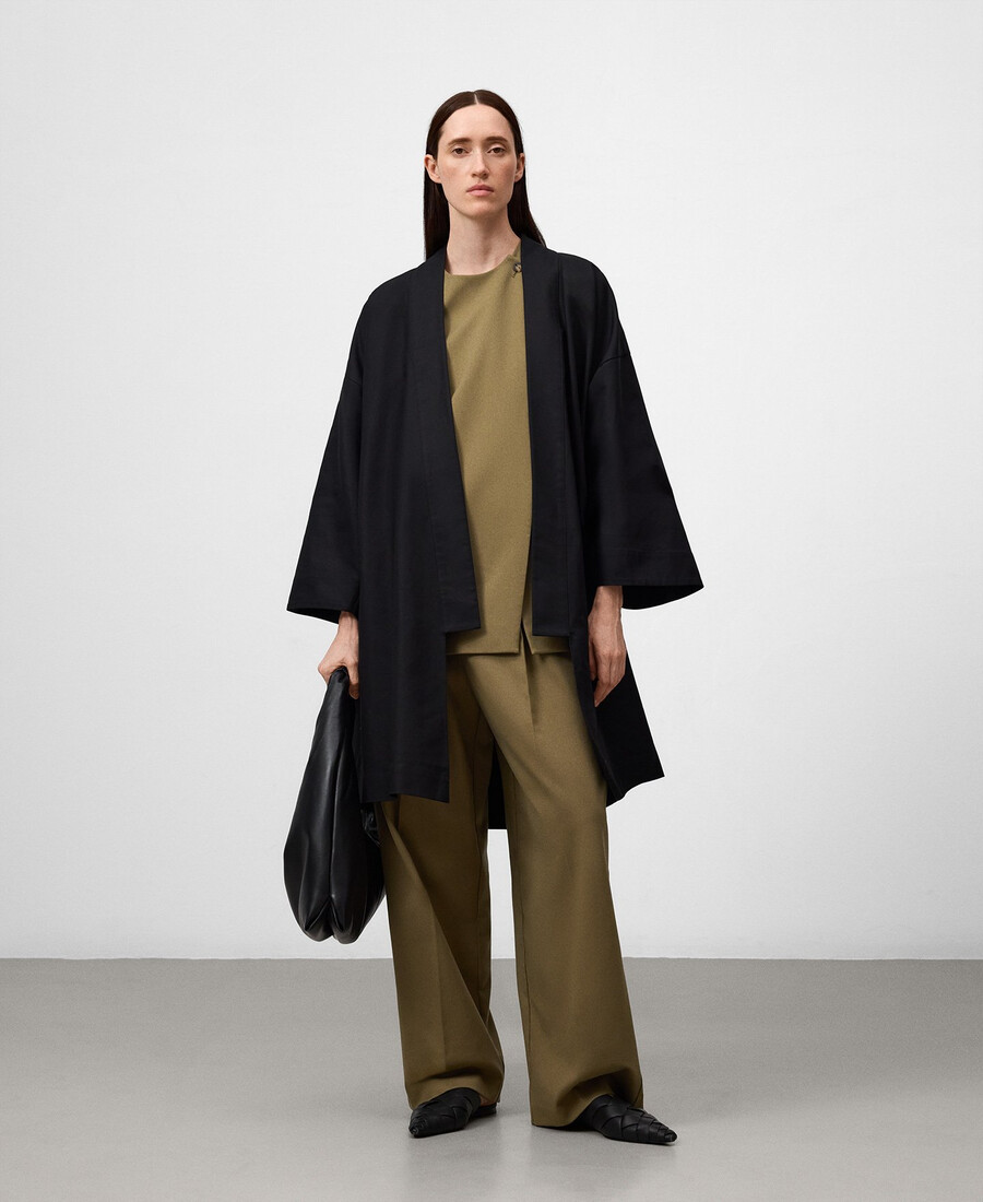 kimono à empiècement extensible pour femme