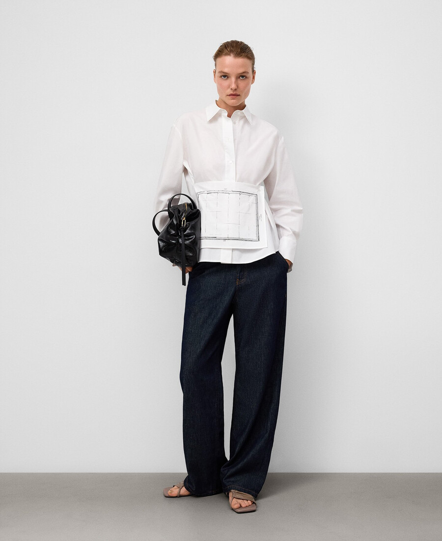 chemise femme à panneaux multipositions