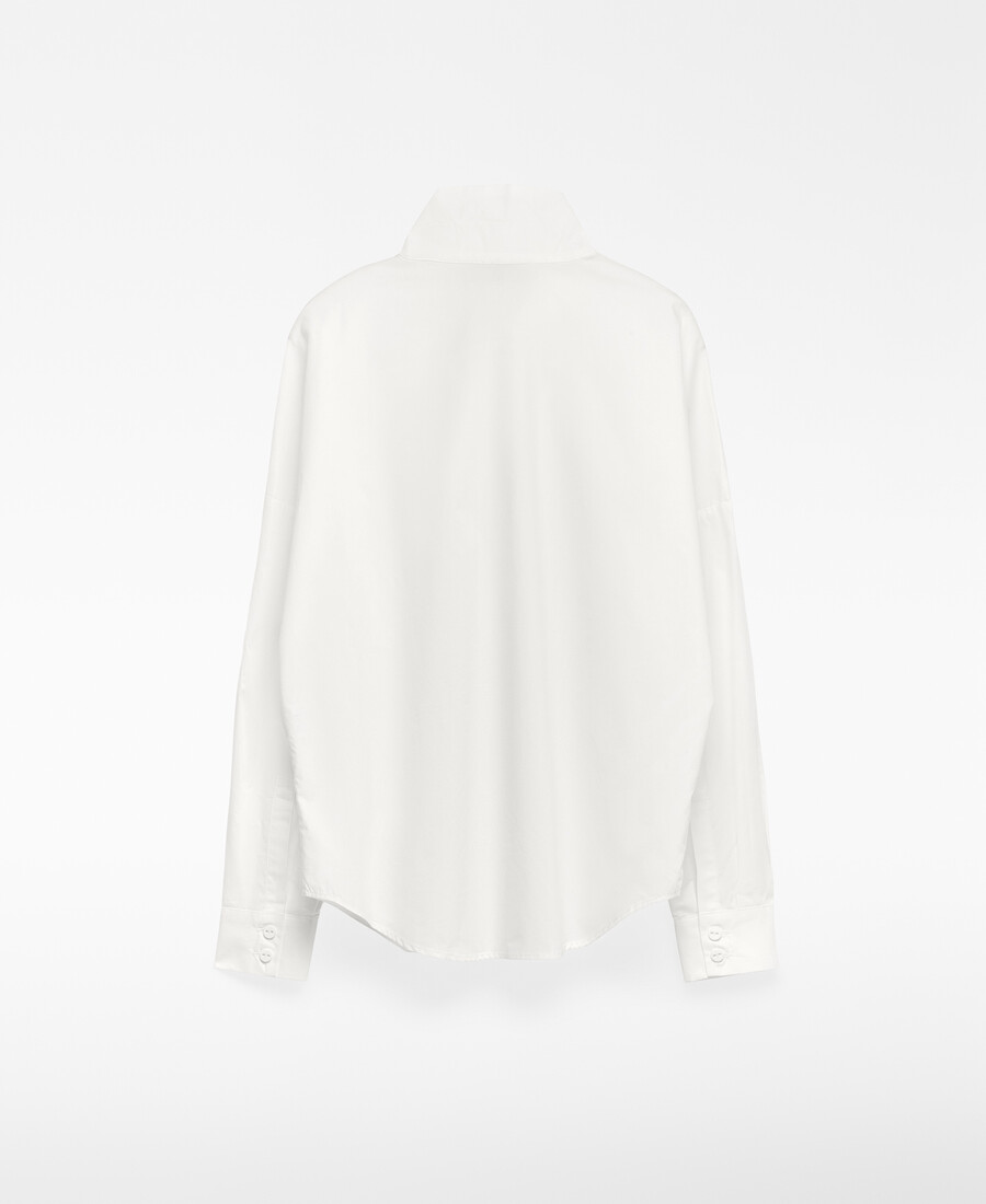 chemise femme à col mao en coton bio