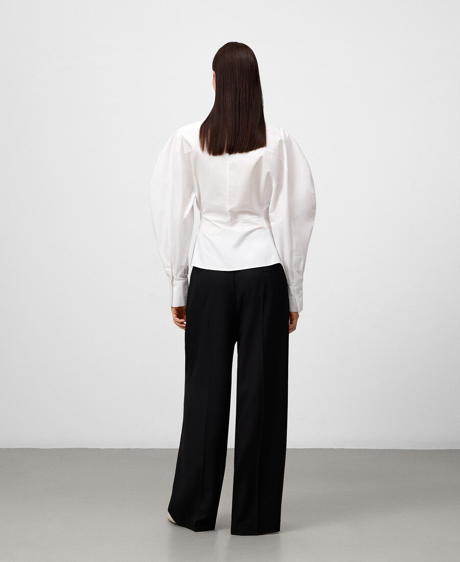 chemise à manches bouffantes femme