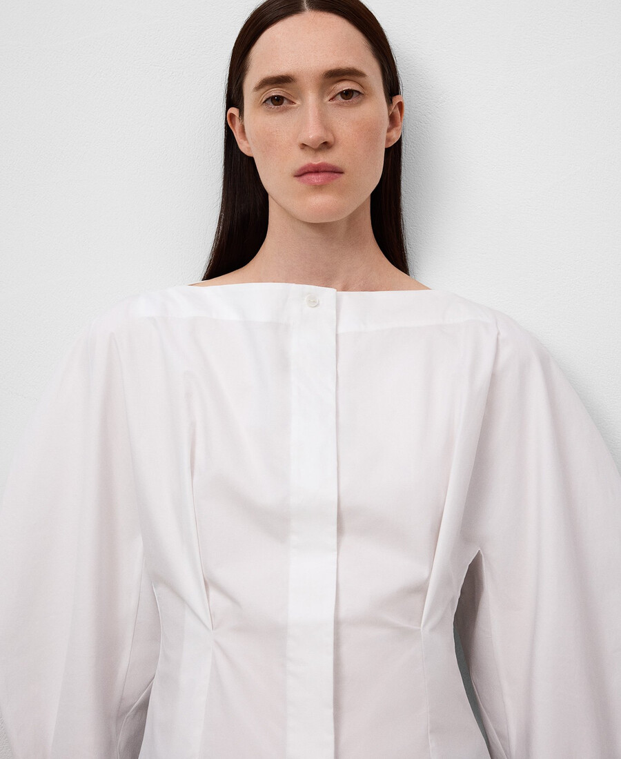 chemise à manches bouffantes femme
