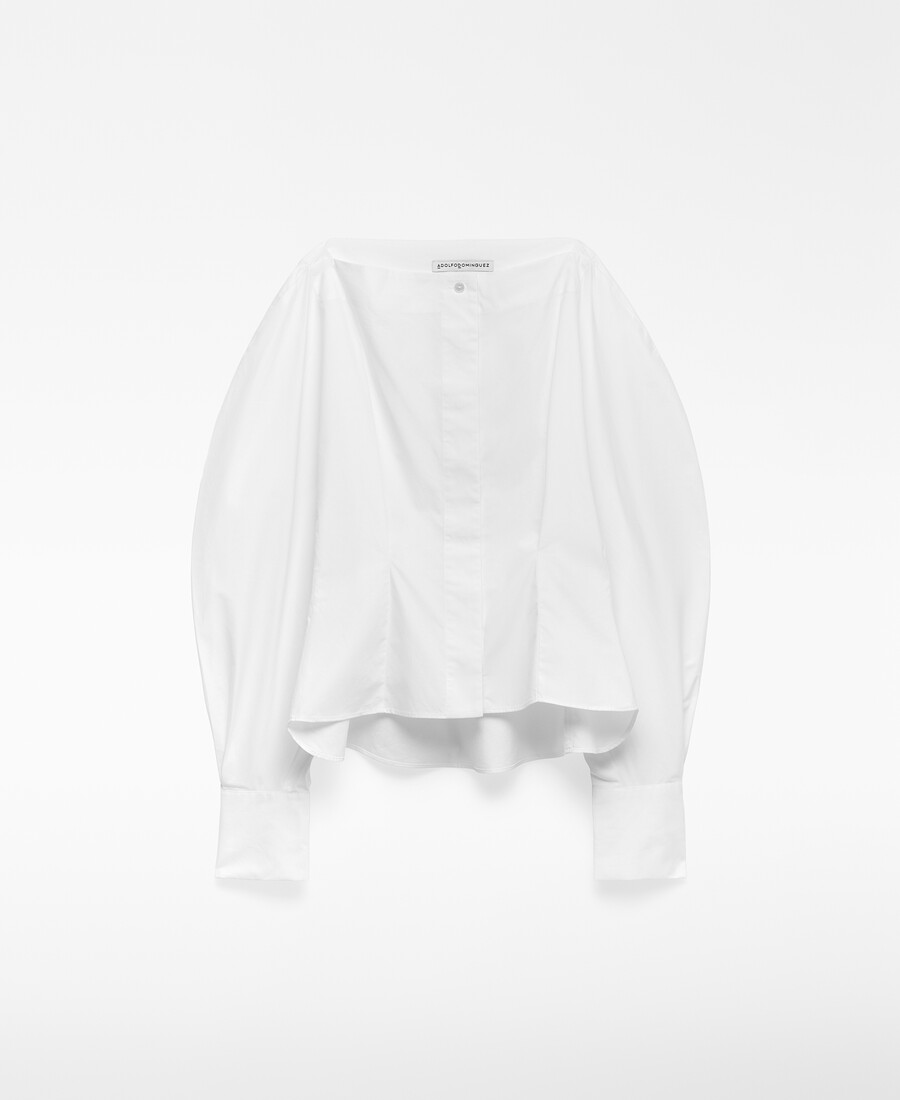 chemise à manches bouffantes femme
