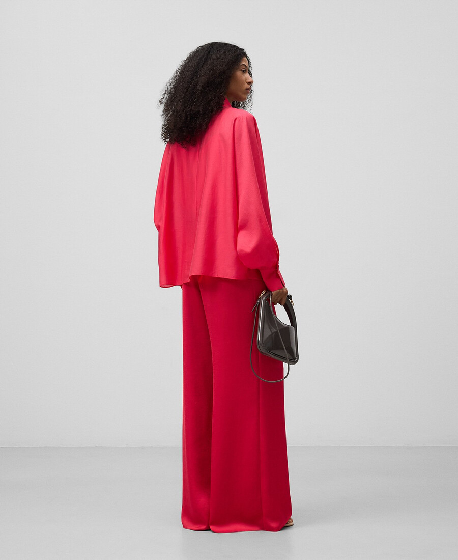 chemise oversize semi-transparente femme