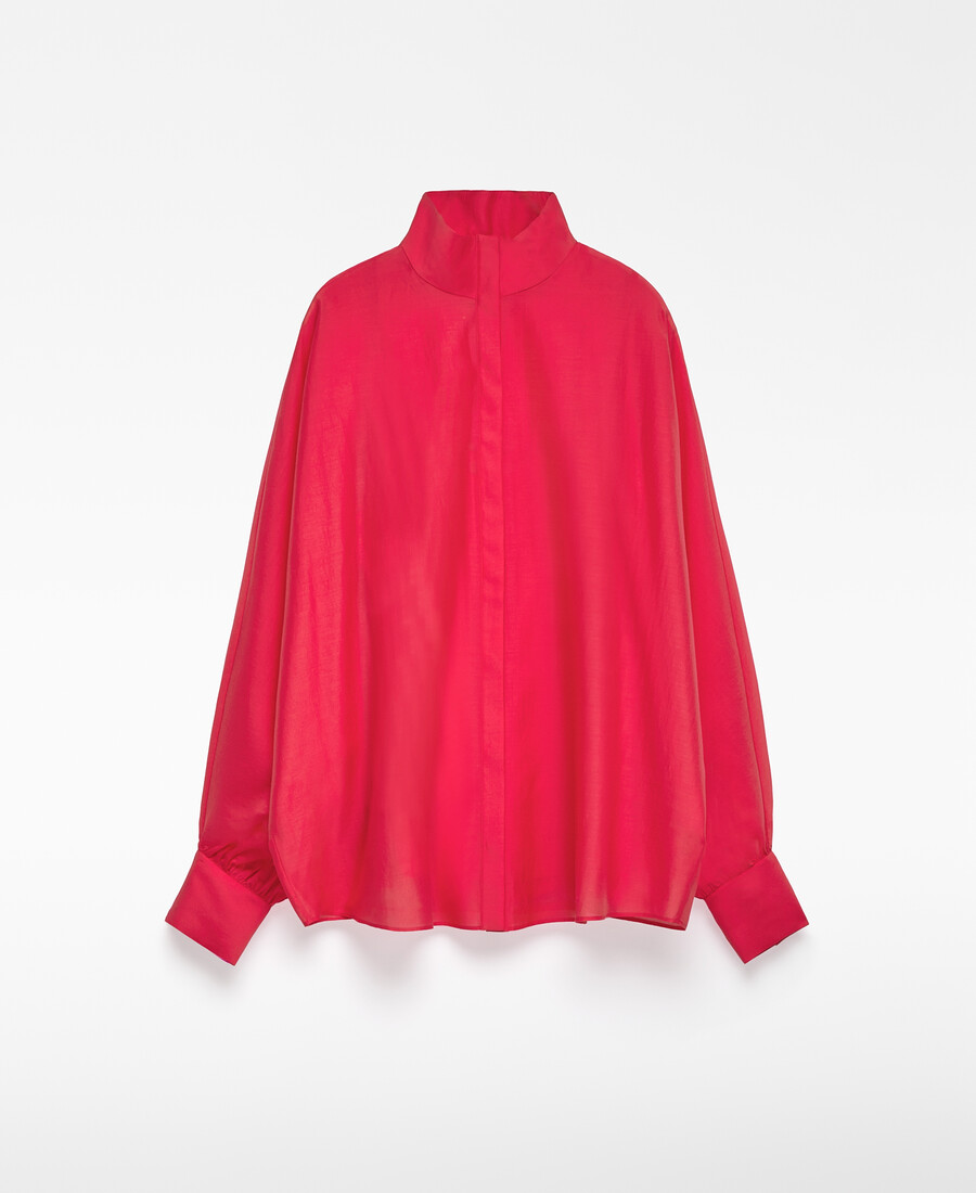 chemise oversize semi-transparente femme