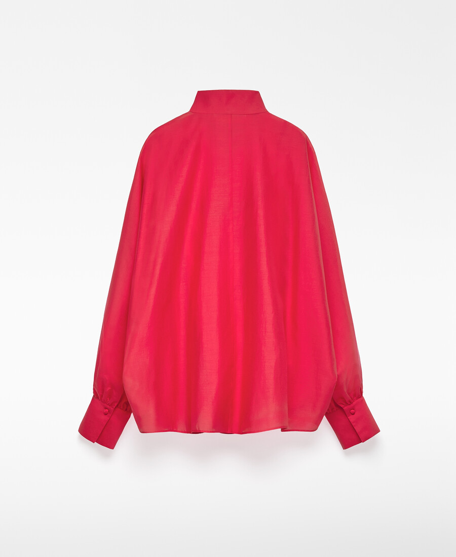 chemise oversize semi-transparente femme