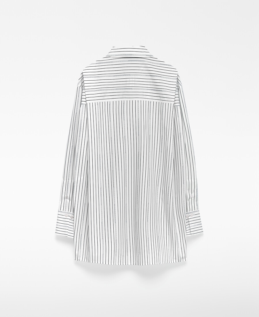 chemise rayée en coton biologique pour femme