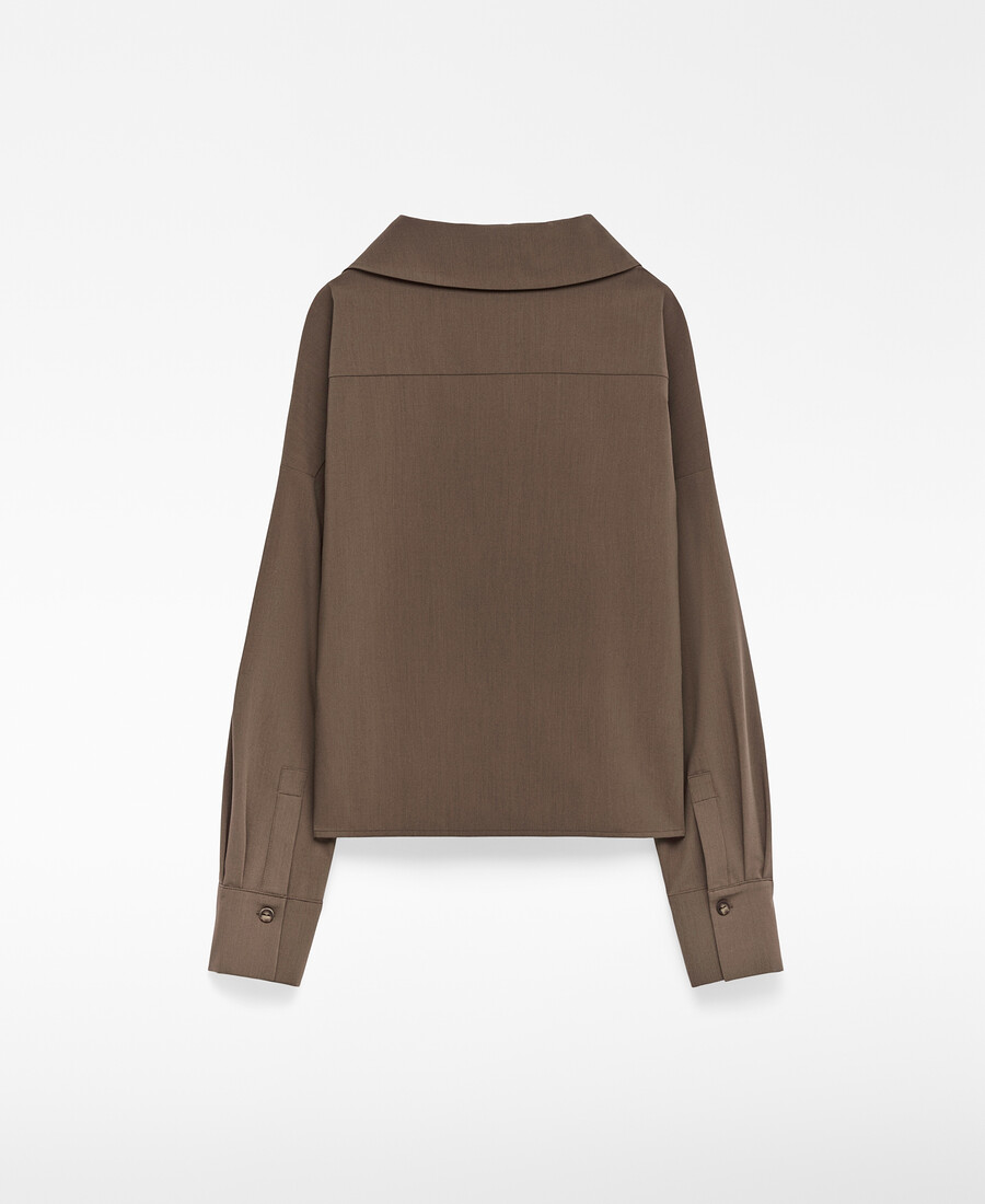 chemise femme à col asymétrique