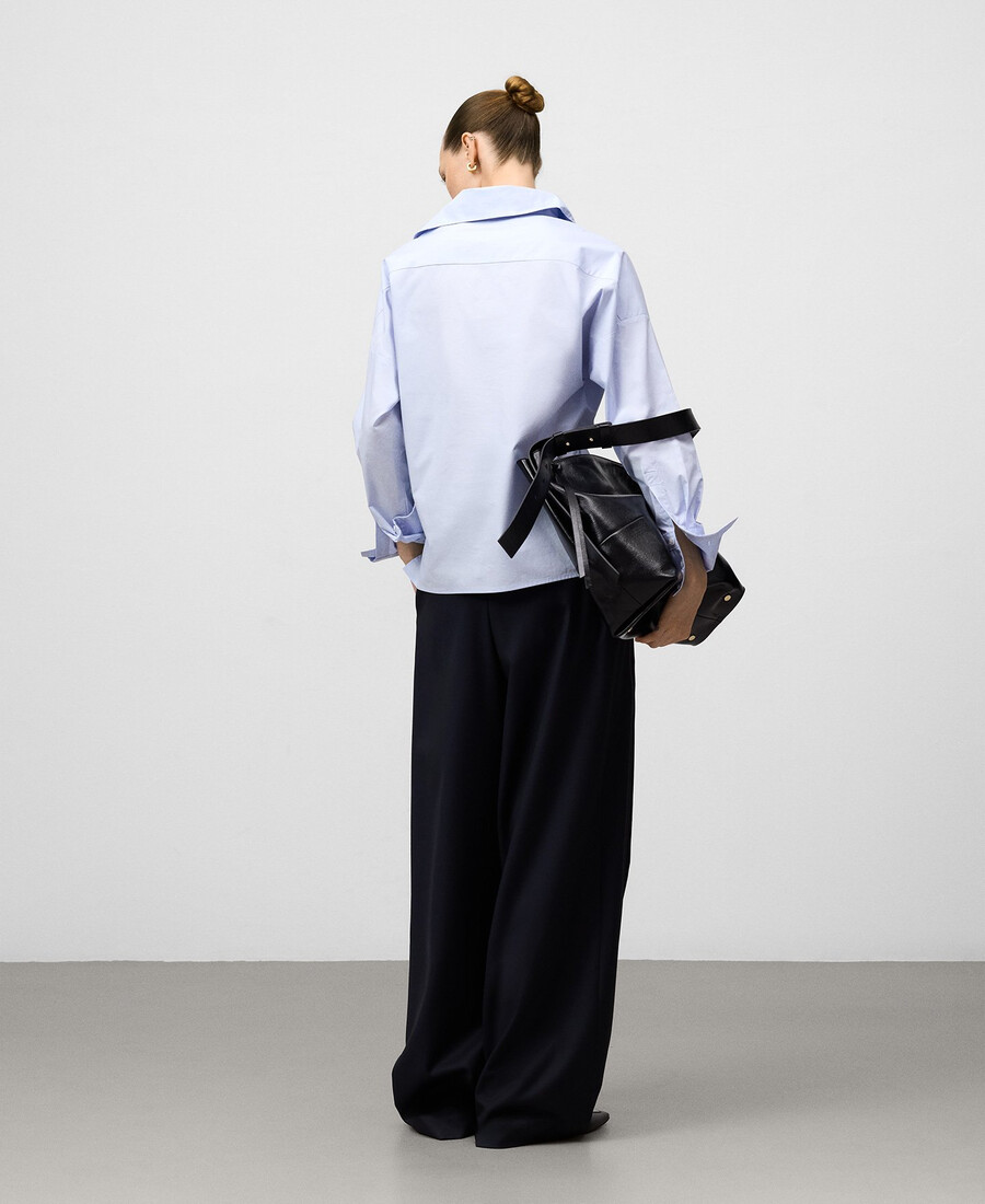 chemise femme à col asymétrique