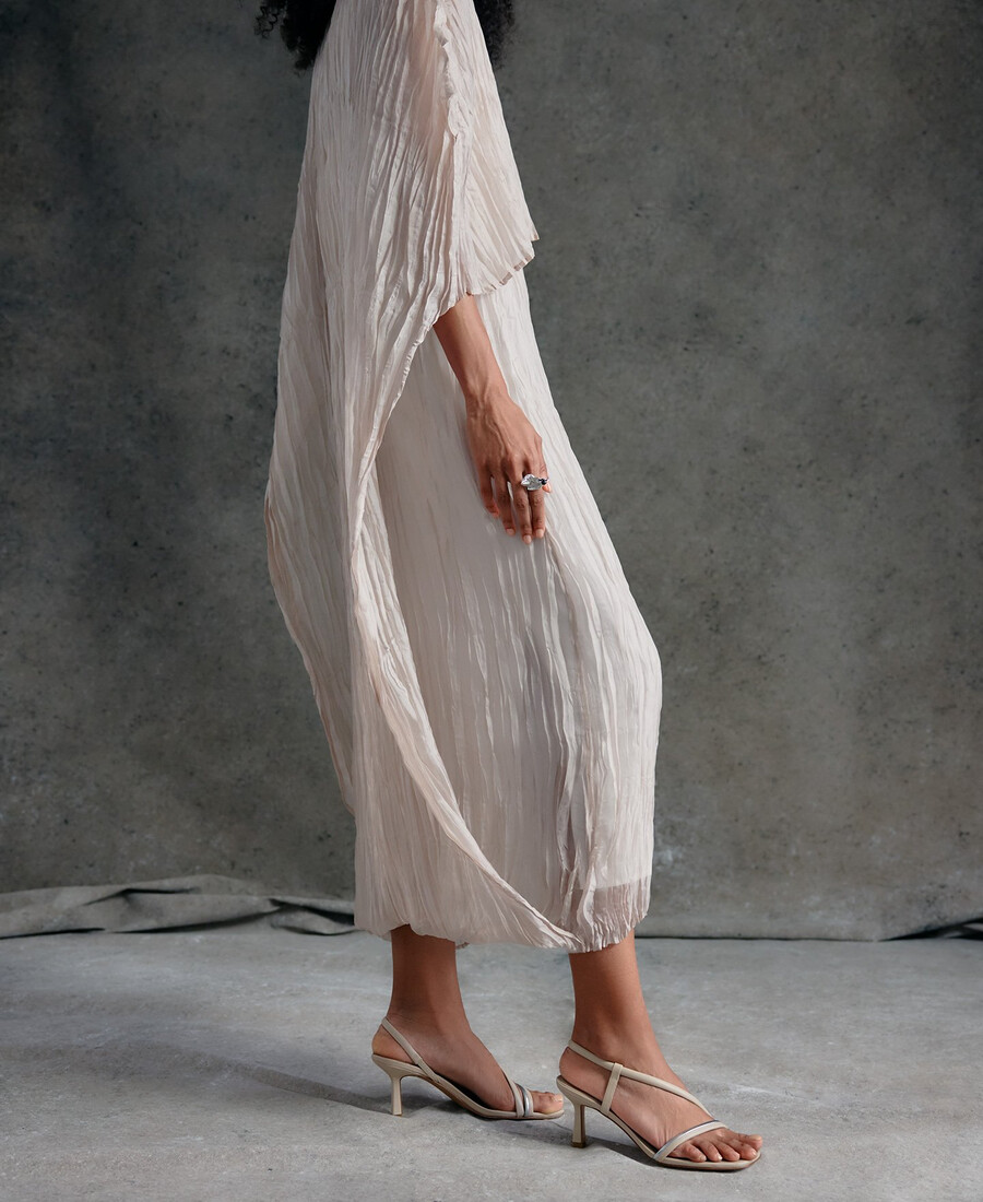 sandale à talon en cuir pour femme