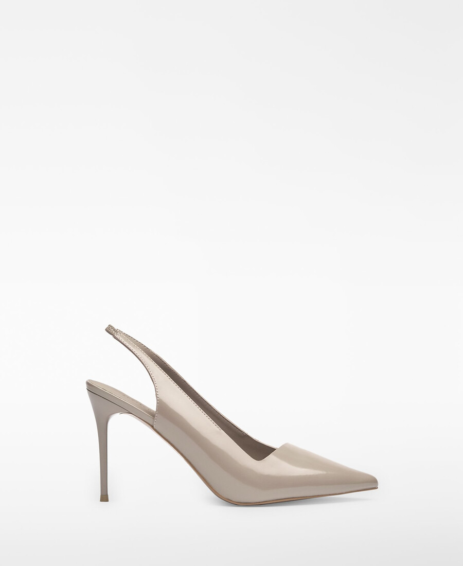escarpins en cuir à bride arrière pour femme responsable