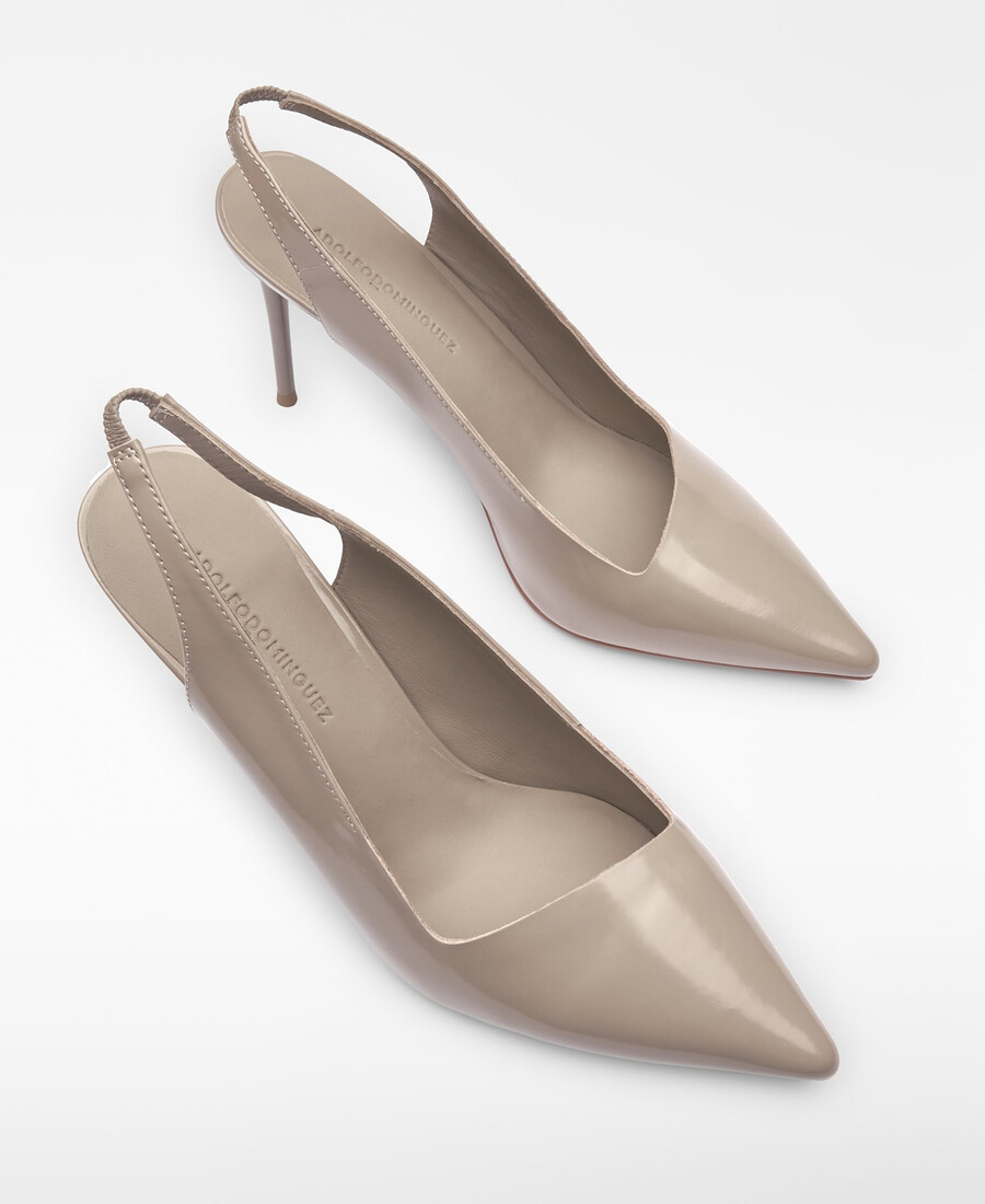 escarpins en cuir à bride arrière pour femme responsable