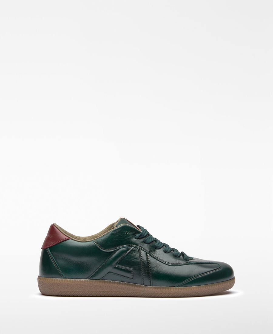 baskets en cuir à logo maxi pour femme