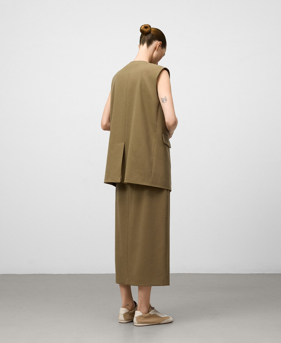 jupe droite cintrée femme
