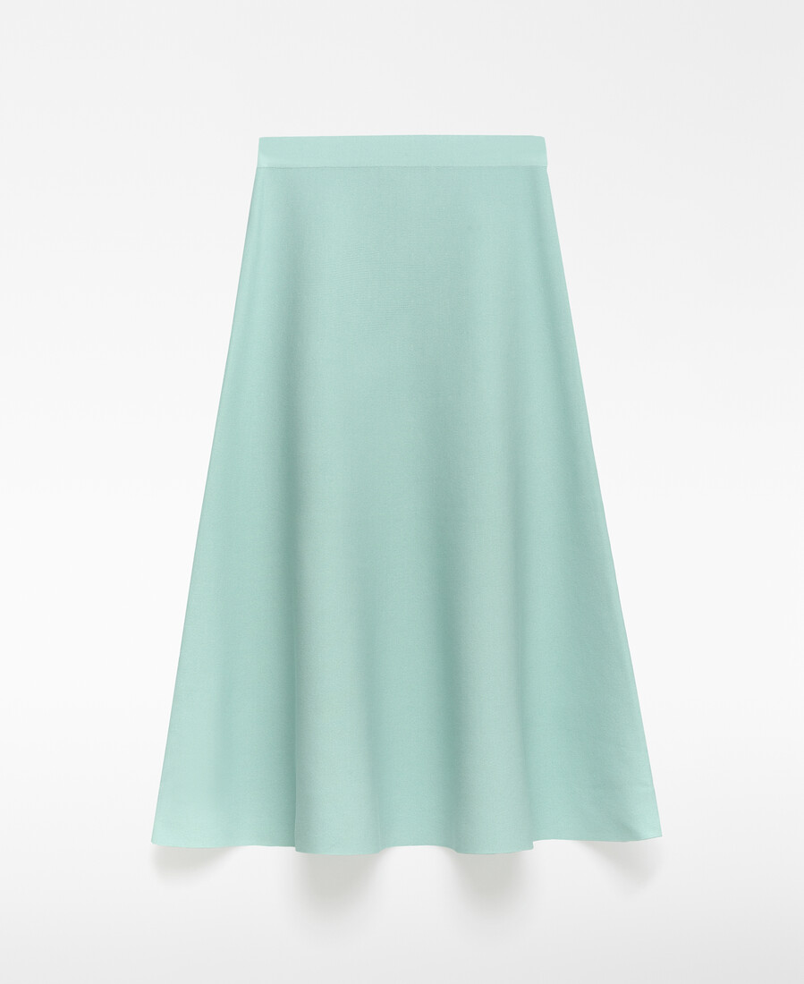 jupe trapèze en maille pour femme