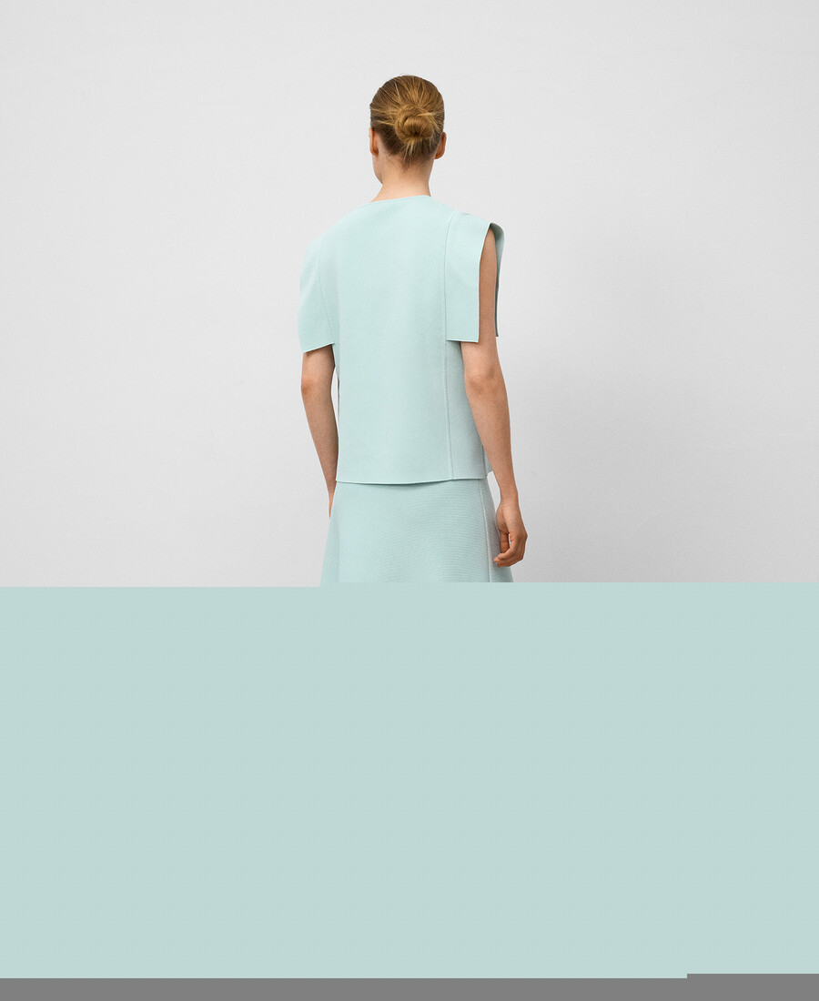 pull en maille avec empiècements latéraux femme