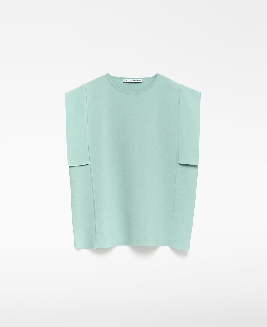 pull en maille avec empiècements latéraux femme