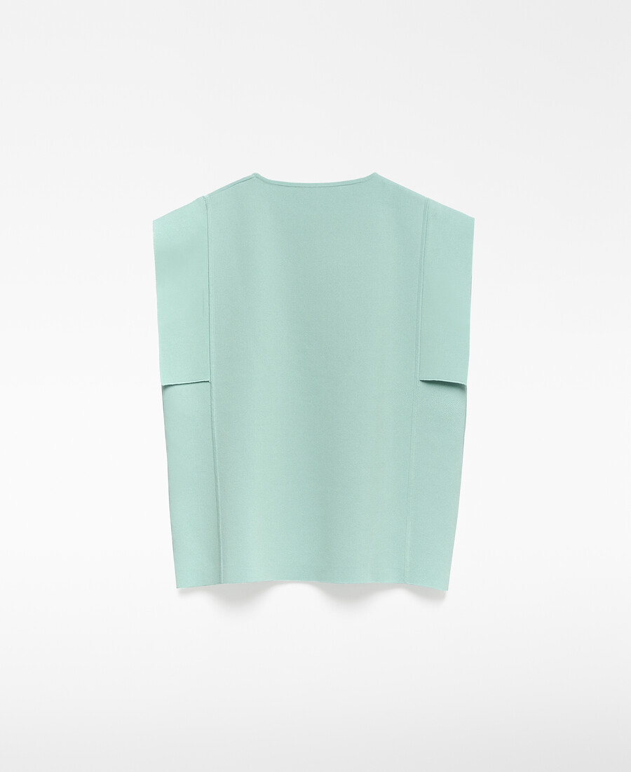 pull en maille avec empiècements latéraux femme