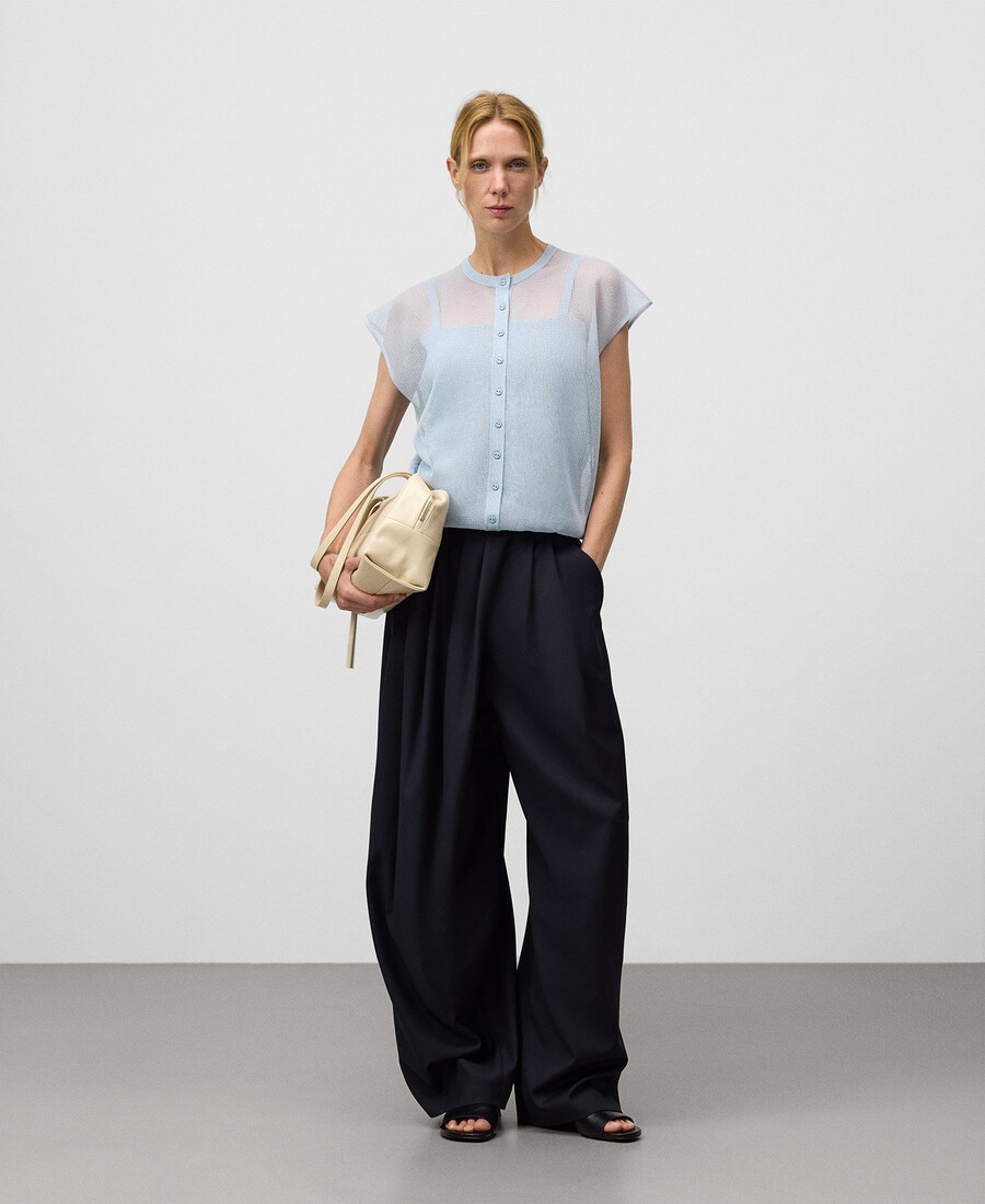 pull en maille combinée femme