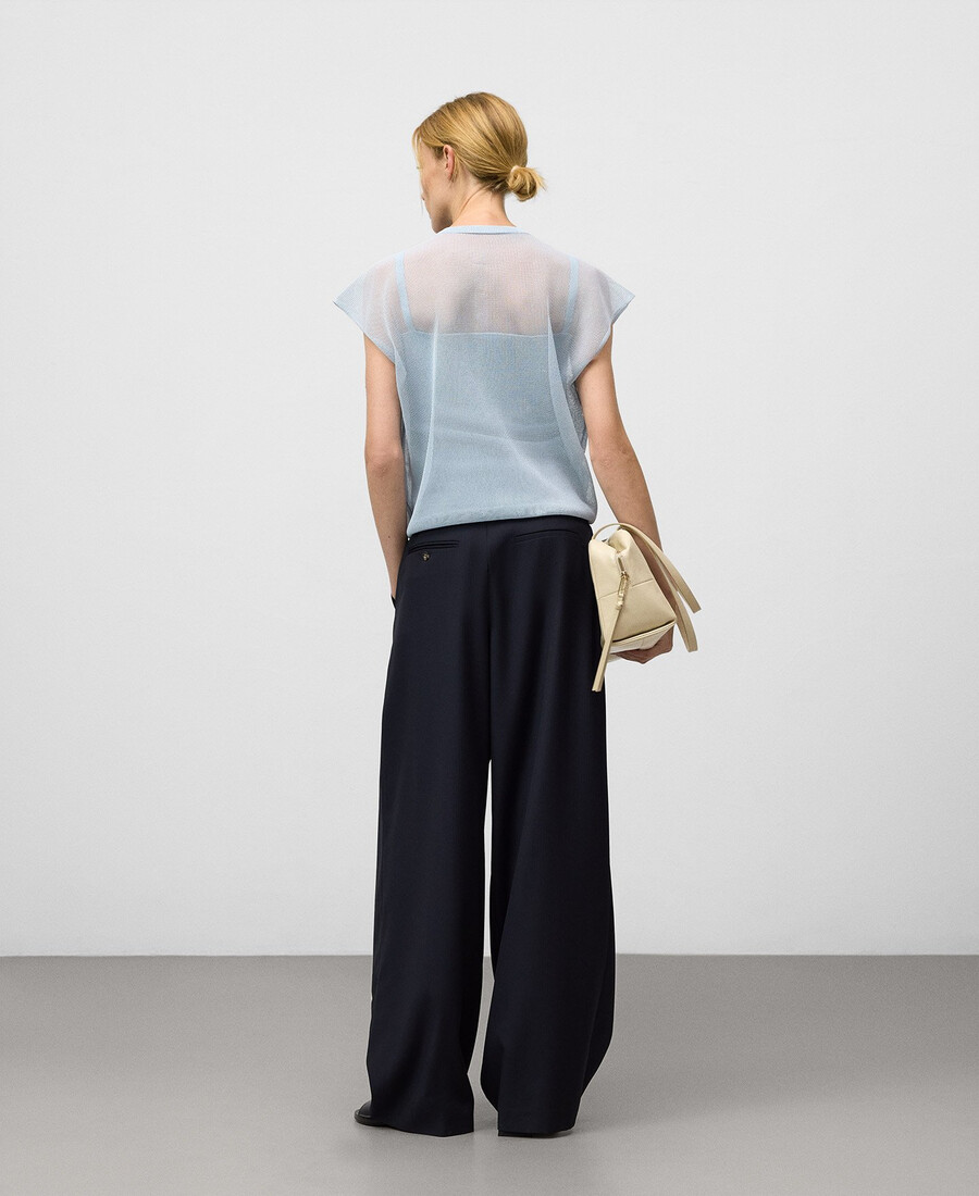 pull en maille combinée femme