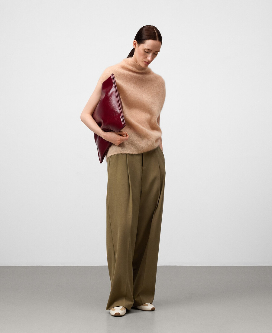pull en maille à manches emmanchures femme