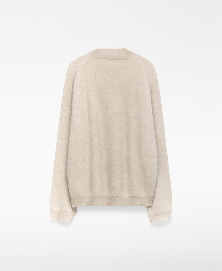 pull en cachemire à col perkins pour femme