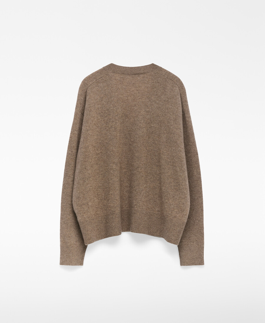pull en cachemire à col en v pour femme