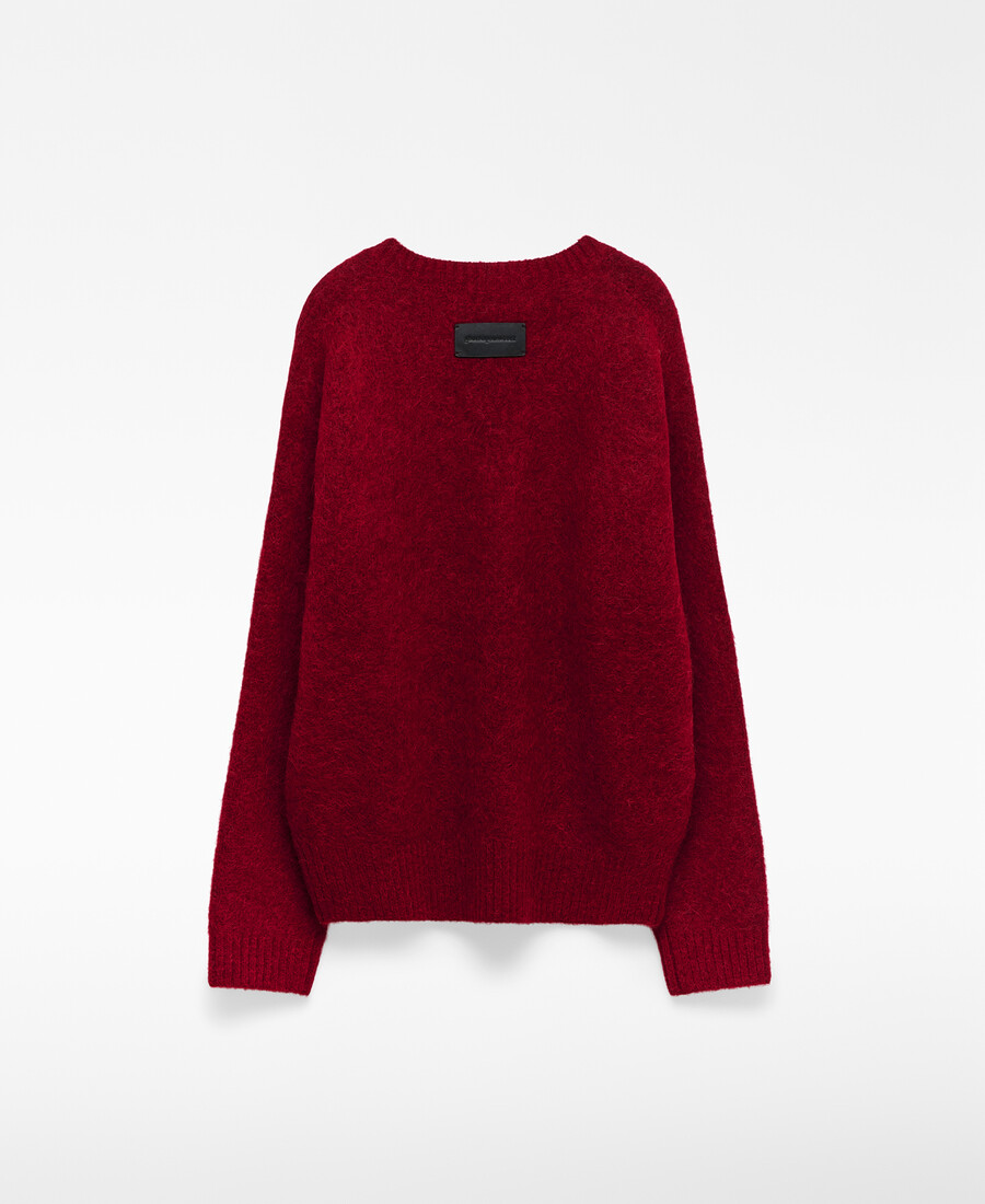 pull en maille à col v pour femme