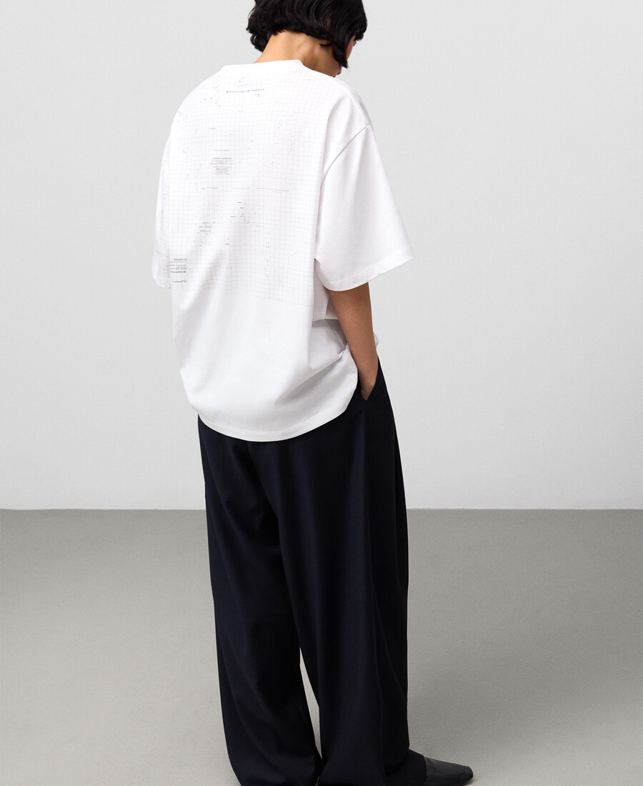 t-shirt femme en coton bio imprimé carte