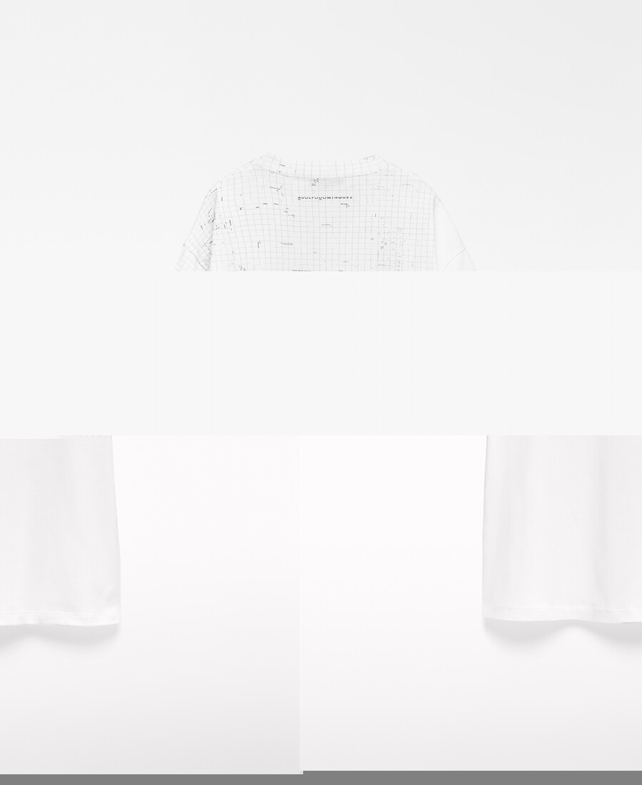 t-shirt femme en coton bio imprimé carte