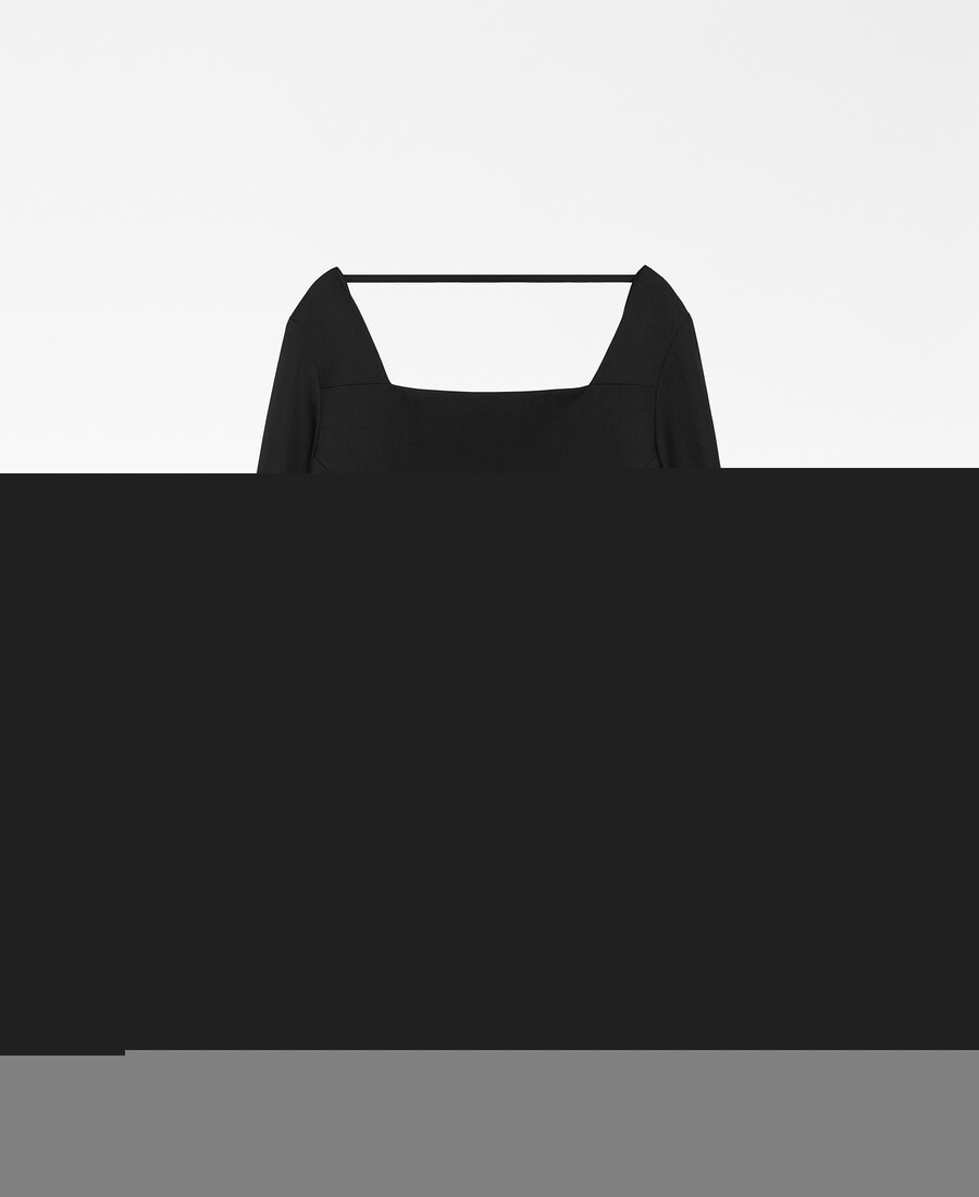 haut tailleur à encolure carrée pour femme