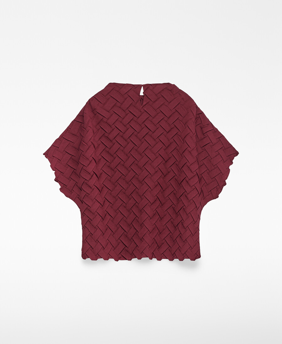 haut en tissu tressé femme