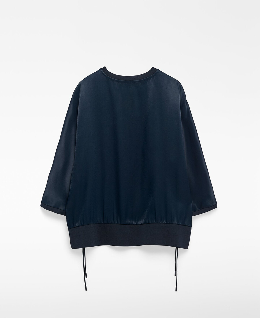haut fluide en satin pour femme