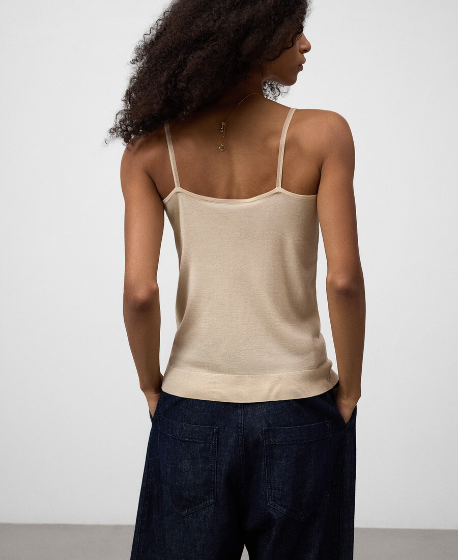 haut en maille semi-transparent pour femme