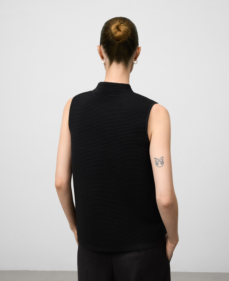 haut en maille structurée pour femme