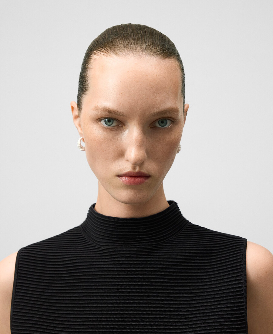 haut en maille structurée pour femme