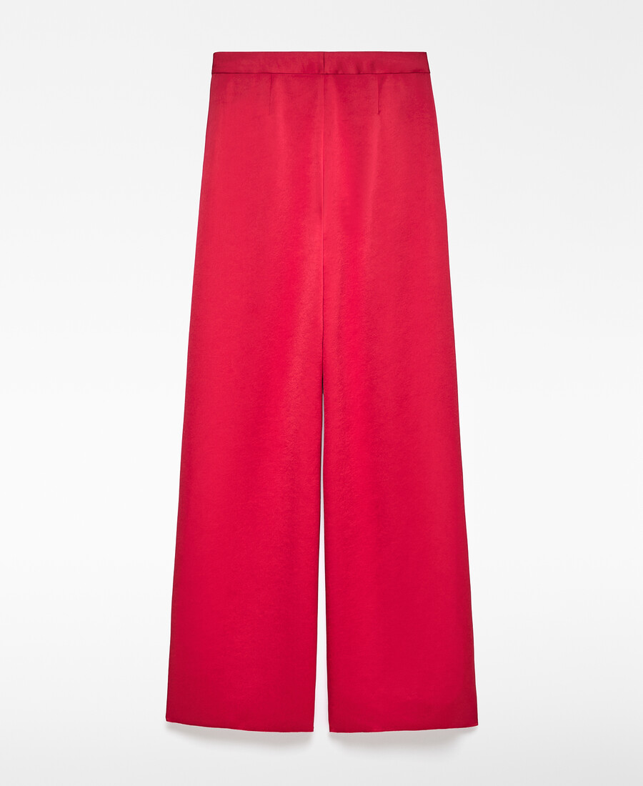pantalon large en satin pour femme