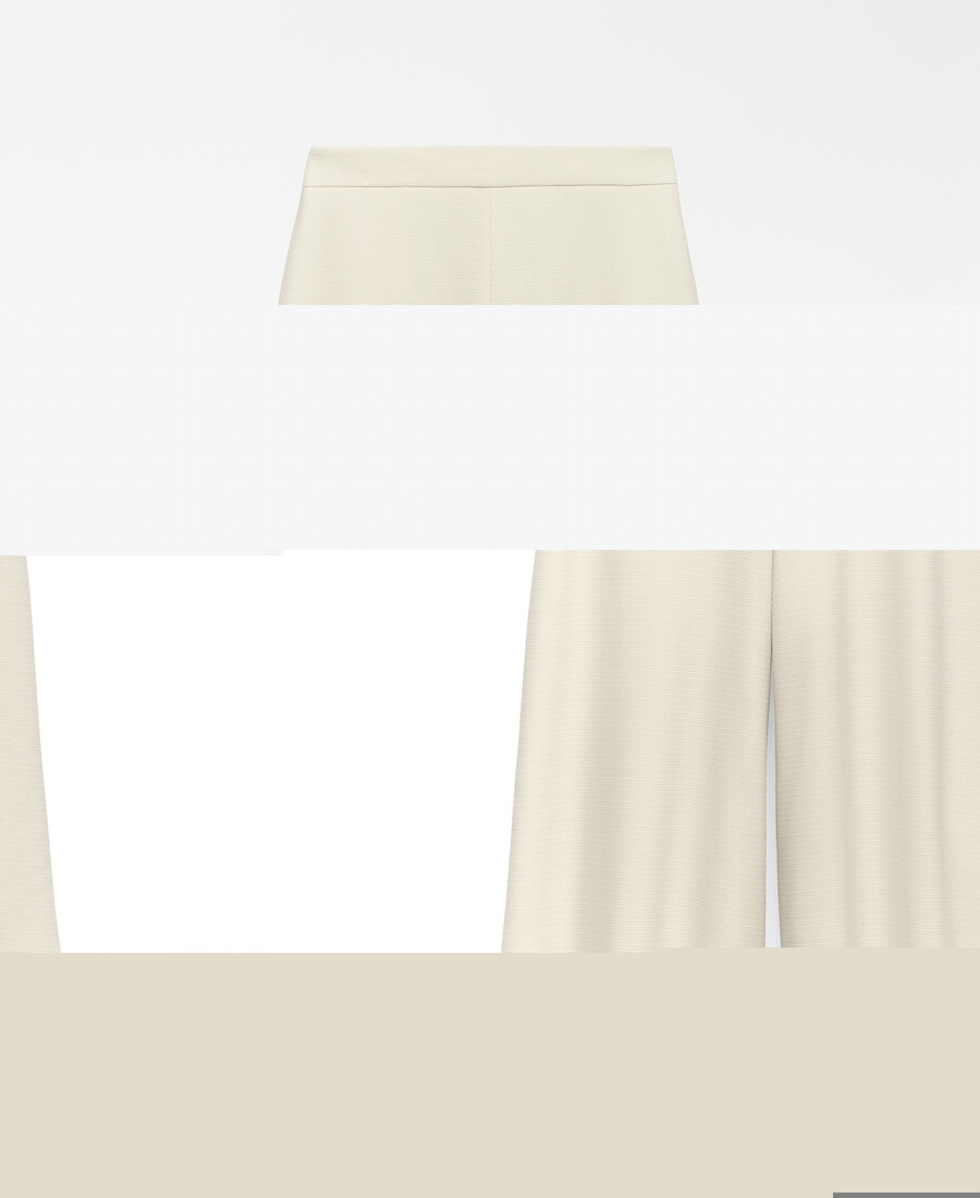 pantalon culotte texturé pour femme