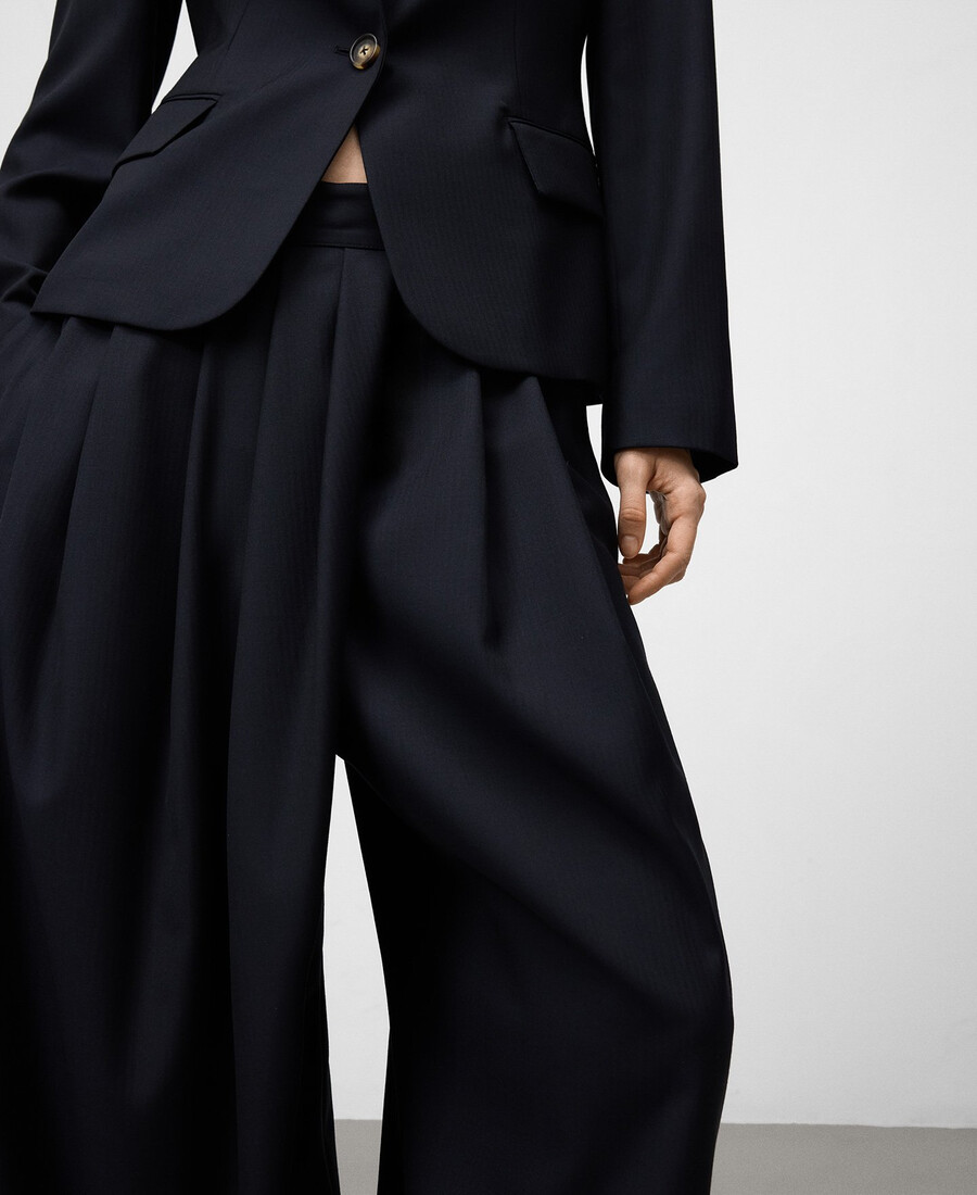 pantalon portefeuille sur mesure pour femme