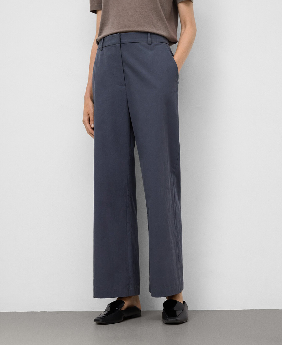 pantalon droit longueur cheville femme