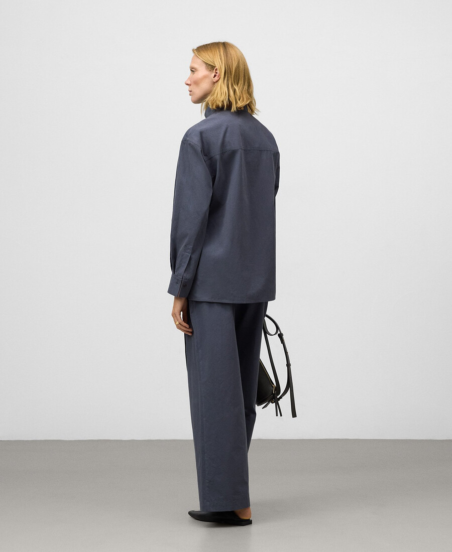 pantalon droit longueur cheville femme