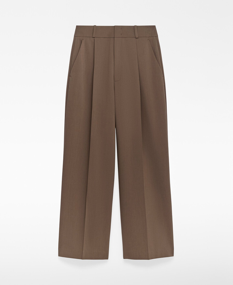 pantalon tailleur à jambes larges pour femme